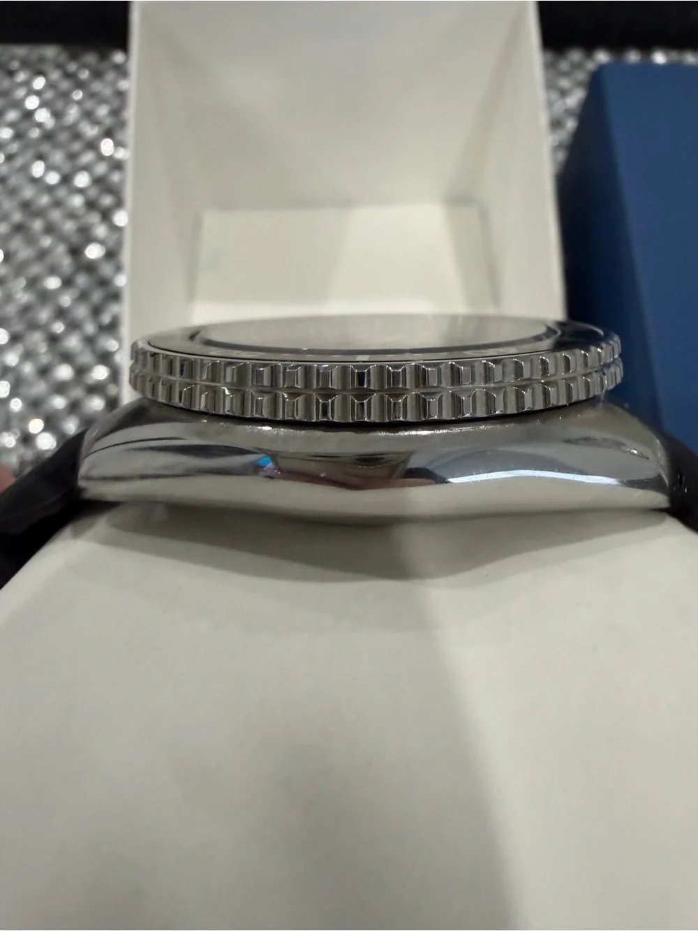 Seiko Black Dial Automatic Diver's Watch with Silver Accents